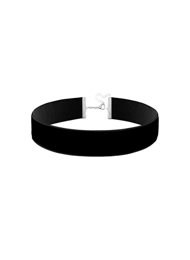 Palotay Black Velvet Choker for Women Adjustable Gothic Choker Collars for Women Jewelry 0.59in - Image 1